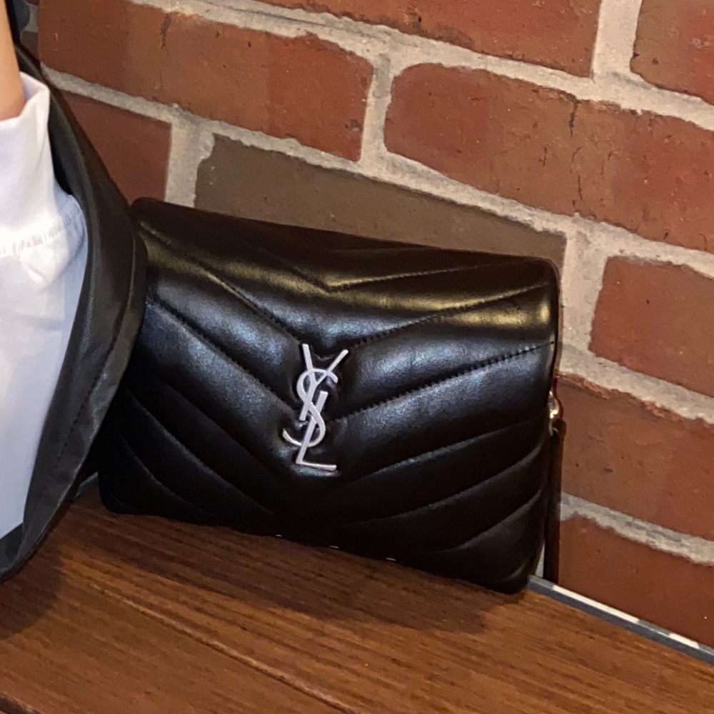 YSL Black LouLoi Crossbody Small Size